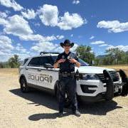  CUPD Officer Simon wearing his cowboy hat while on patrol on July 6, 2024.